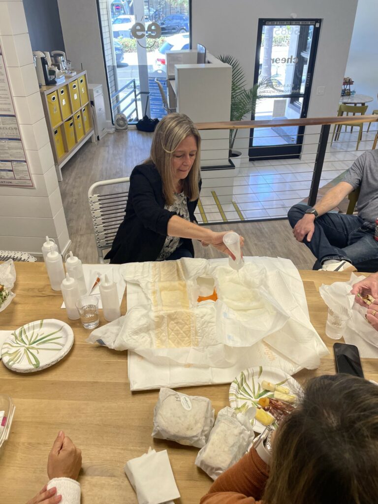 Angel Westerman from Dependable Daughter supporting a client facing incontinence challenges.